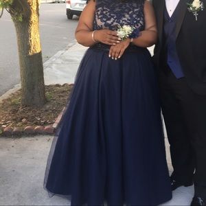 🤩 Navy Blue Prom Ball Gown 🤩